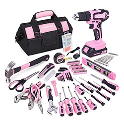 FastPro-Pink-Cordless-Drill-Set-750